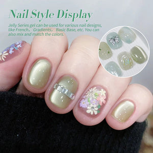 6 Colors Jelly Gel Set Jade Breeze 7ml Gel Nail Polish BORN PRETTY