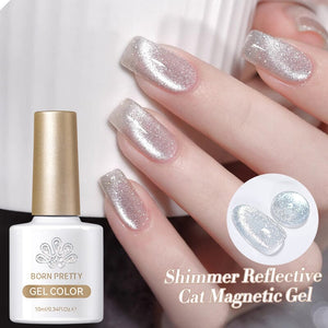 Shimmer Reflective Cat Magnetic Gel SR01 10ml Gel Nail Polish BORN PRETTY