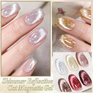 Reflective Cat Magnetic Gel Polish Quantum Pulse 10ml Gel Nail Polish BORN PRETTY