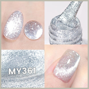 Reflective Cat Magnetic Gel MY361 Quantum Pulse 10ml Gel Nail Polish BORN PRETTY