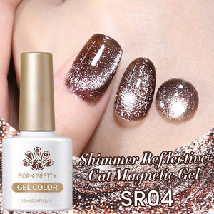 Shimmer Reflective Cat Magnetic Gel Polish 10ml Gel Nail Polish BORN PRETTY SR04