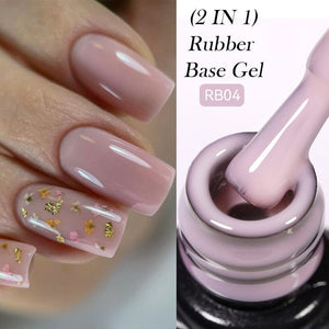 2 in 1 Rubber Base Gel RB04 7ml Base & Top Coat LILYCUTE