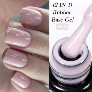 2 in 1 Rubber Base Gel RB05 7ml Base & Top Coat LILYCUTE