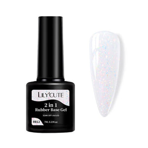 2 in 1 Rubber Base Gel RB12 7ml Base & Top Coat LILYCUTE