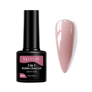 2 in 1 Rubber Base Gel RB06 7ml Base & Top Coat LILYCUTE