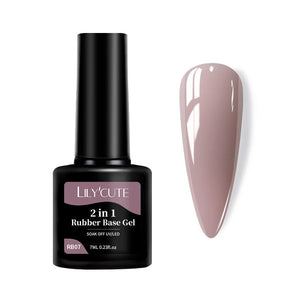 2 in 1 Rubber Base Gel RB07 7ml Base & Top Coat LILYCUTE