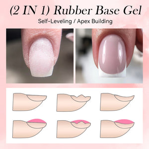 2 in 1 Rubber Base Gel RB01 7ml Base & Top Coat LILYCUTE