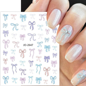 Bowknot 3D Nail Sticker JO-2648 Nail Art No Brand
