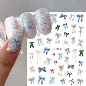 Bowknot 3D Nail Sticker JO-2650 Nail Art No Brand