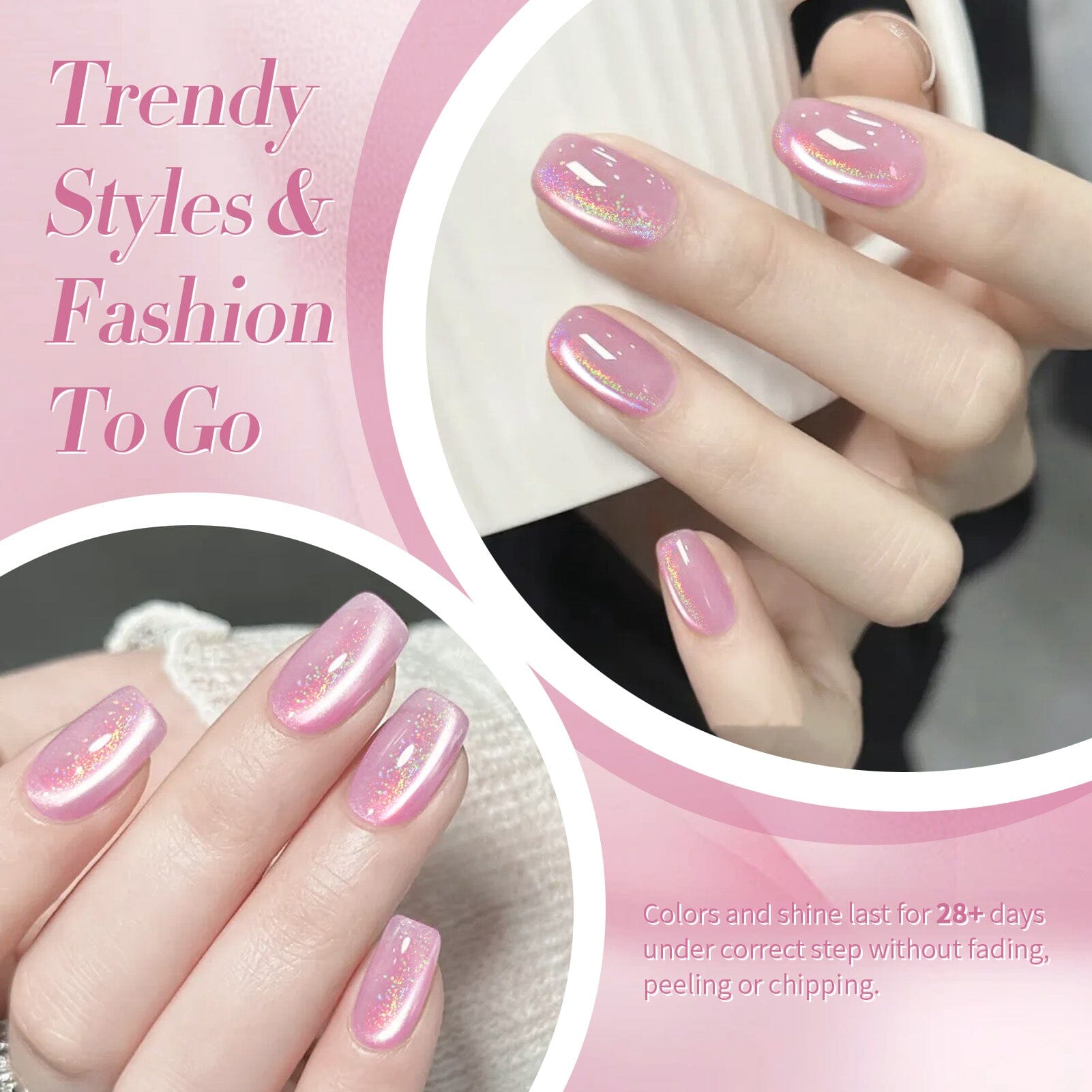 Rainbow Glass Cat Magnetic Gel Polish 15ml Gel Nail Polish BORN PRETTY