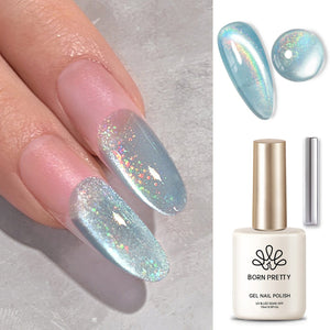 Rainbow Glass Cat Magnetic Gel Polish Fairy Dust 15ml Gel Nail Polish BORN PRETTY