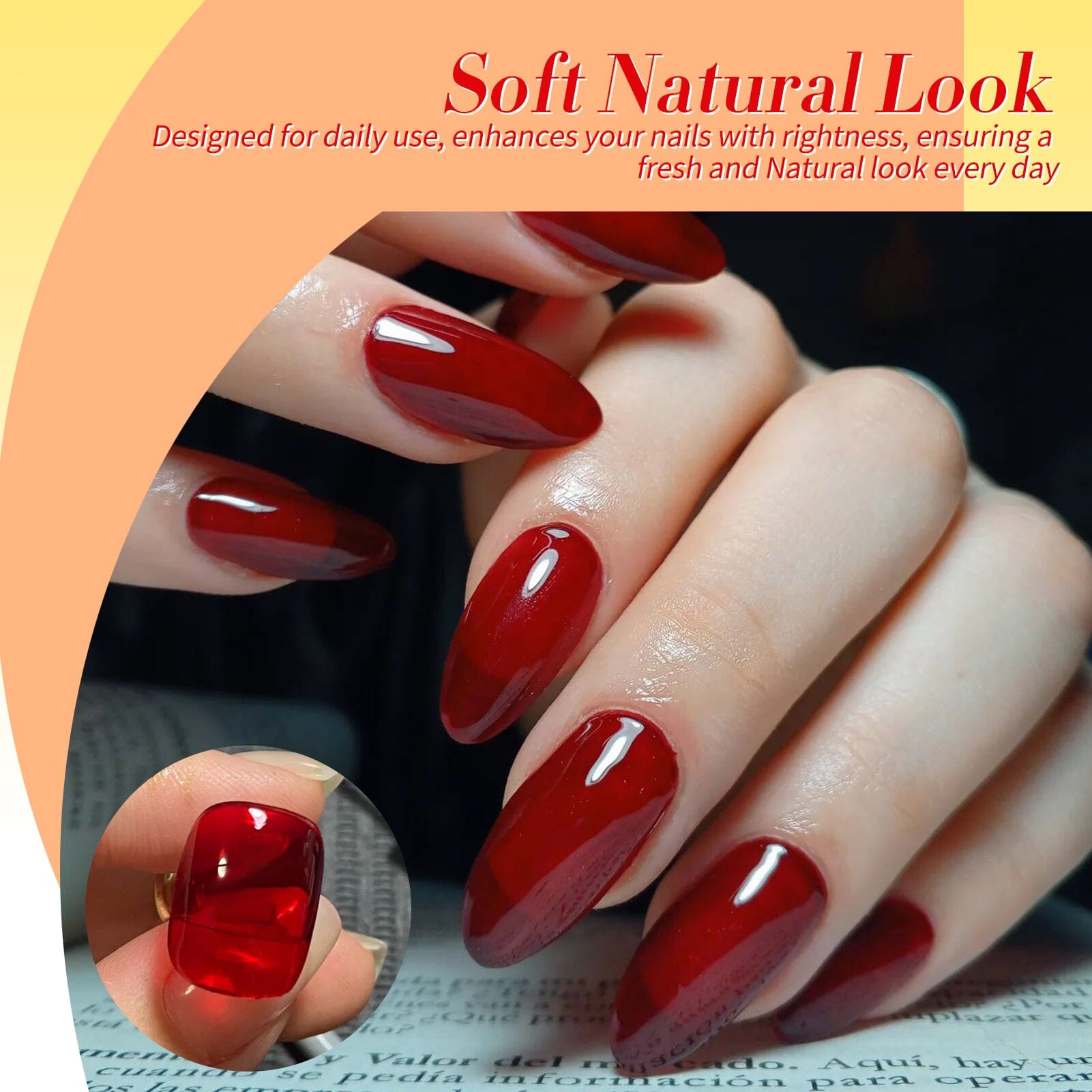 6 Colors Rainbow Gleam Ice Jelly Gel 7ml Gel Nail Polish BORN PRETTY