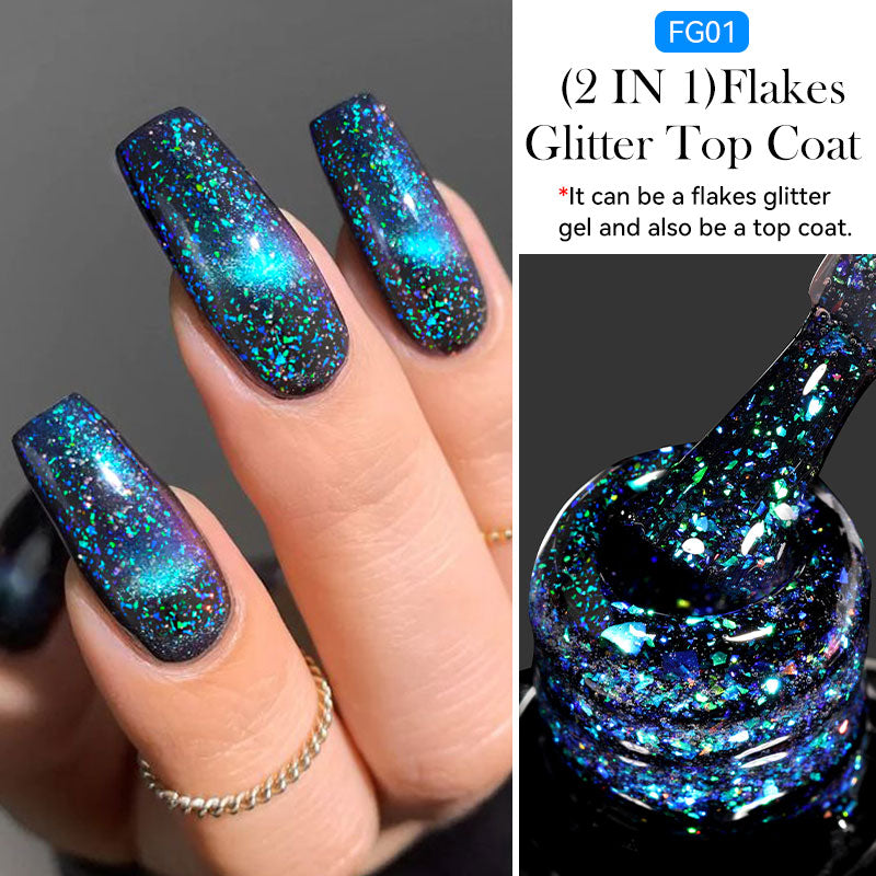 Flakes Glitter Top Coat FG01 7ml
