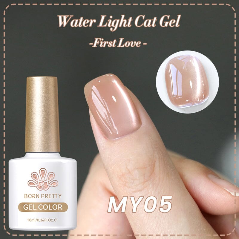 Water Light Cat Magnetic Gel Polish First Love MY05 10ml Gel Nail Polish BORN PRETTY