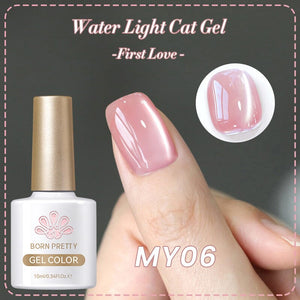 Water Light Cat Magnetic Gel Polish First Love MY06 10ml Gel Nail Polish BORN PRETTY