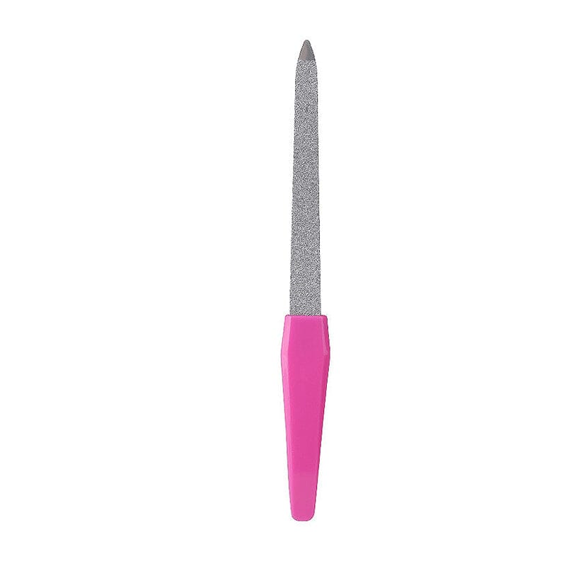Metal Nail File Pink 15.4cm Tools & Accessories No Brand
