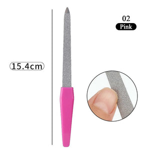 Metal Nail File Pink 15.4cm Tools & Accessories No Brand