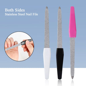 Metal Nail File Pink 15.4cm Tools & Accessories No Brand