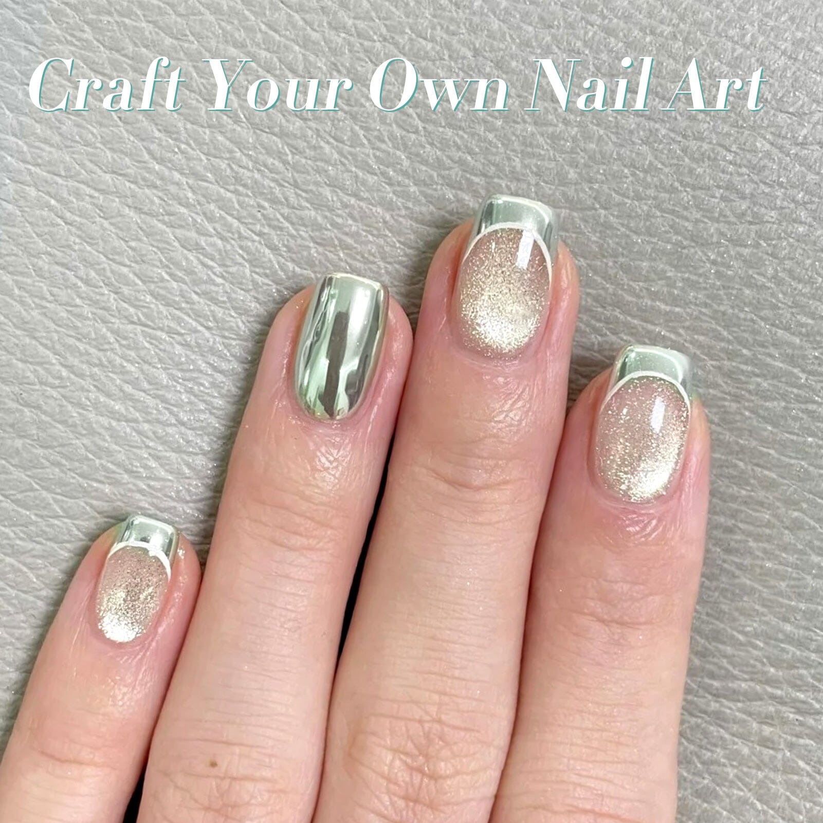 Green Cat Magnetic Chrome Powder Nail Powder BORN PRETTY