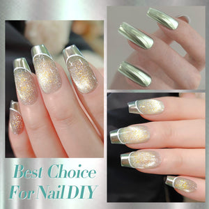 Green Cat Magnetic Chrome Powder Nail Powder BORN PRETTY