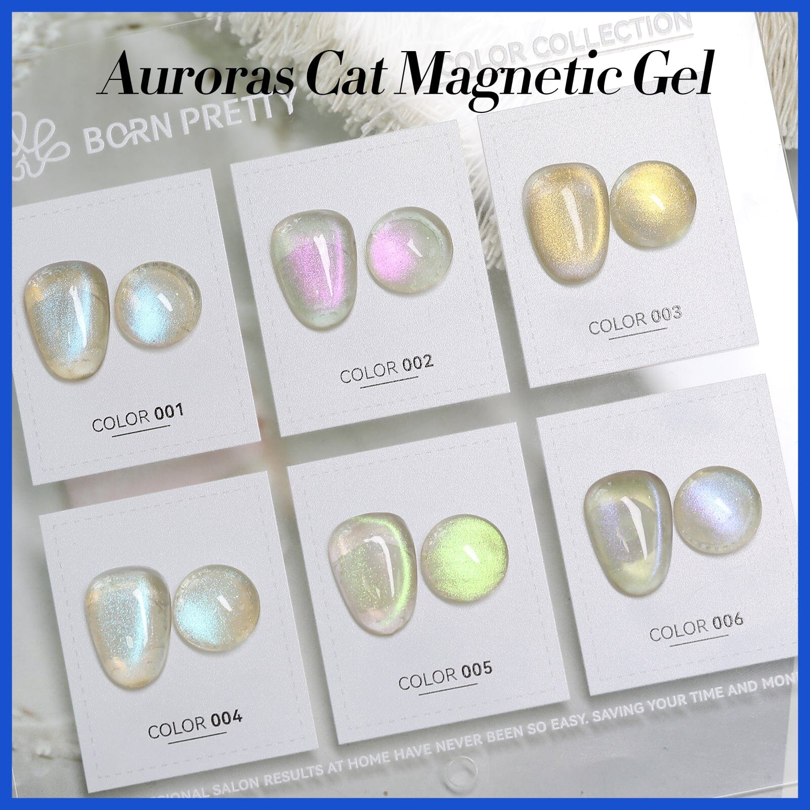 6 Colors Auroras Cat Magnetic Gel Angel Tears 7ml Gel Nail Polish BORN PRETTY