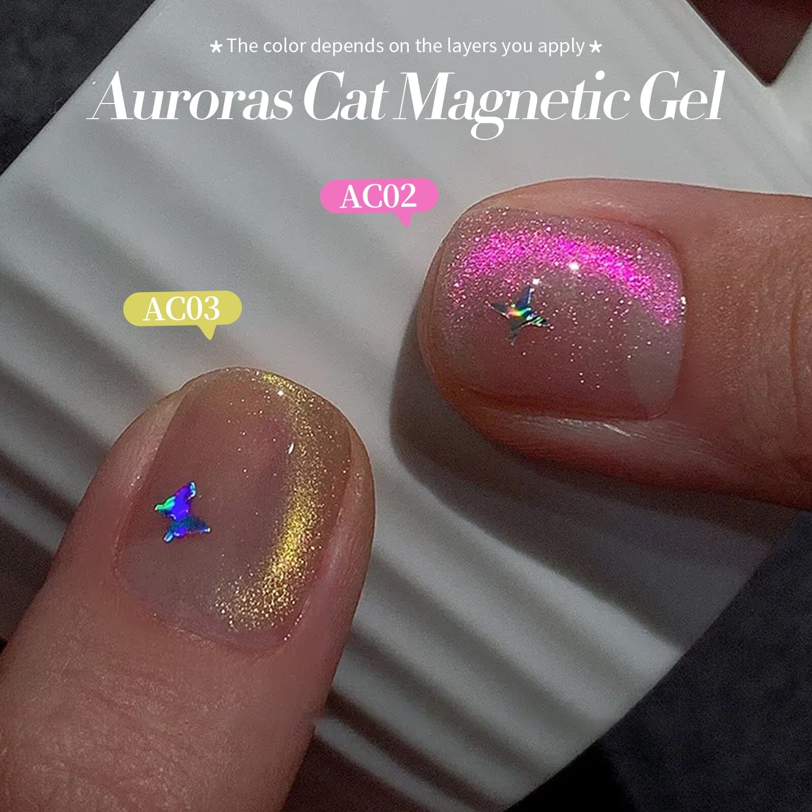 6 Colors Auroras Cat Magnetic Gel Angel Tears 7ml Gel Nail Polish BORN PRETTY
