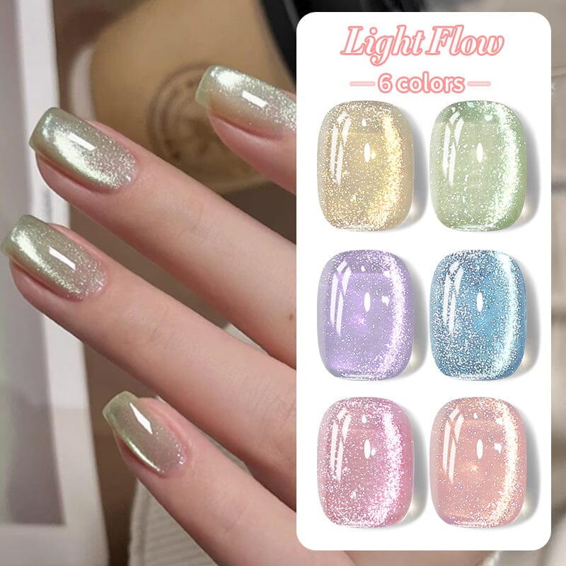 Light Flow Colored Cat Magnetic Gel Polish 10ml Gel Nail Polish BORN PRETTY