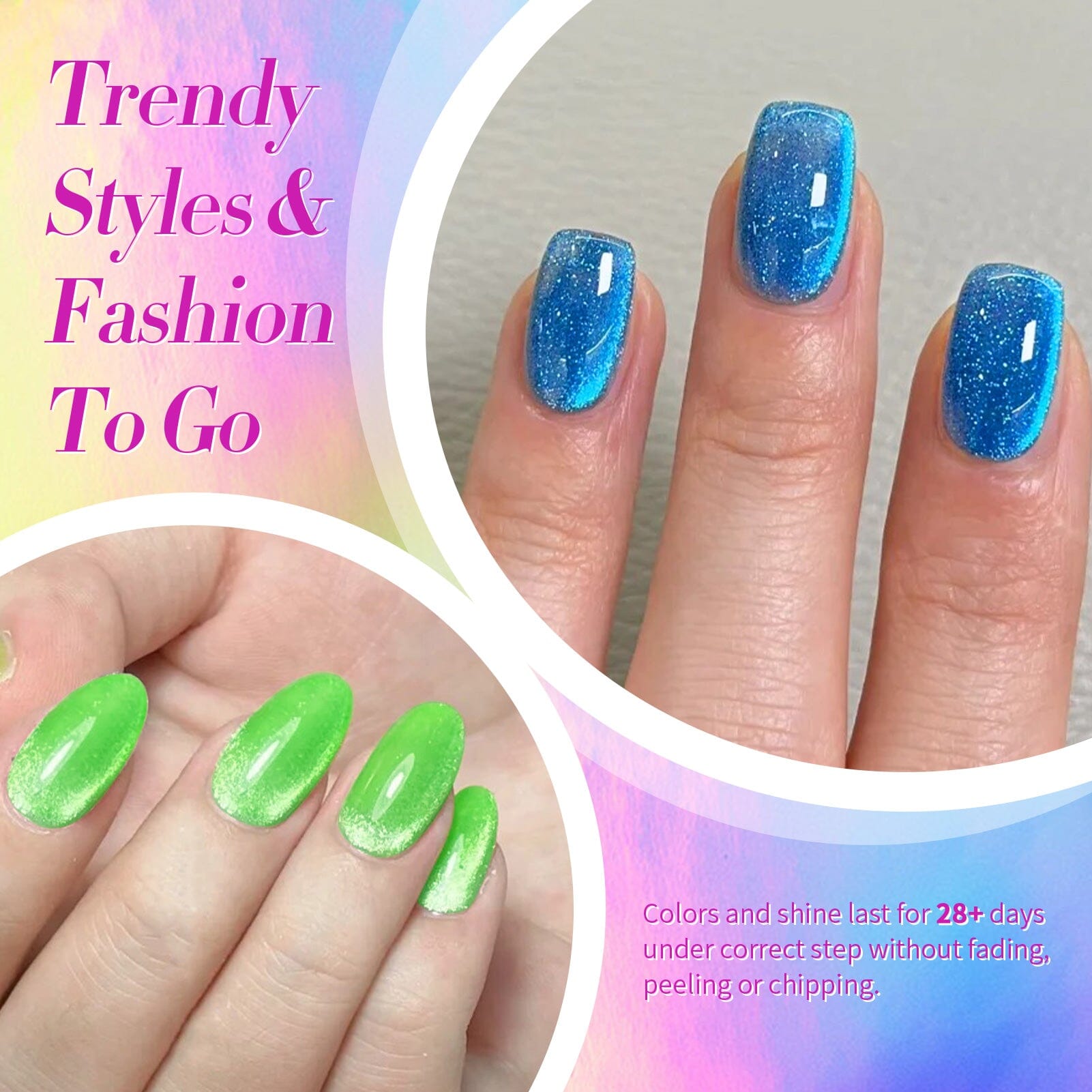 6 Colors Colorful Elves Cat Magnetic Gel Polish Set 7ml Gel Nail Polish BORN PRETTY