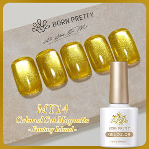 Fantasy Island Colored Cat Magnetic Gel Polish 10ml Gel Nail Polish BORN PRETTY MY14