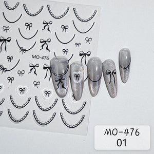Bowknot 3D Nail Sticker MO-476 Nail Art No Brand