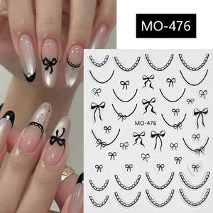 Bowknot 3D Nail Sticker MO-476 Nail Art No Brand