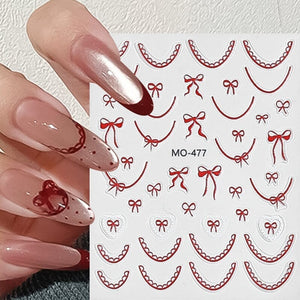 Bowknot 3D Nail Sticker MO-476 Nail Art No Brand