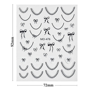 Bowknot 3D Nail Sticker MO-476 Nail Art No Brand