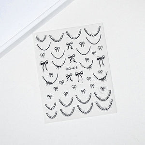Bowknot 3D Nail Sticker MO-477 Nail Art No Brand