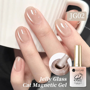 Jelly Glass Cat Magnetic Gel 15ml Gel Nail Polish UR SUGAR JG02