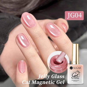 Jelly Glass Cat Magnetic Gel 15ml Gel Nail Polish UR SUGAR JG04