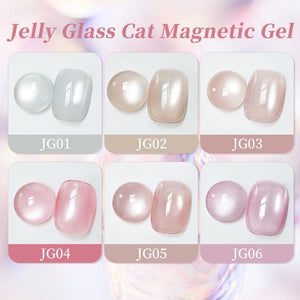 Jelly Glass Cat Magnetic Gel 15ml Gel Nail Polish UR SUGAR