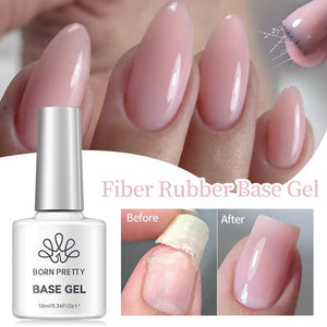 Fiber Rubber Base Gel 10ml Gel Nail Polish BORN PRETTY