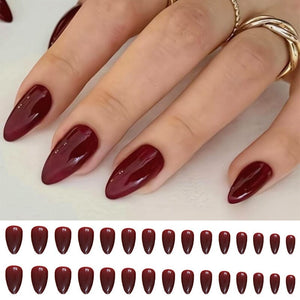 30pcs False Nail Tips Almond Press on Nails W1482 Nail Tips No Brand