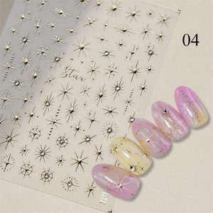 Glitter Starlight Rhinestones 3D Nail Stickers Nail Sticker No Brand 04