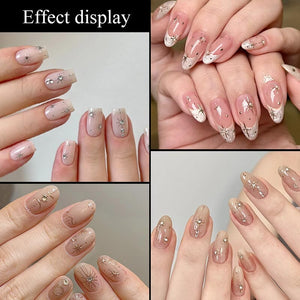 Glitter Starlight Rhinestones 3D Nail Stickers Nail Sticker No Brand