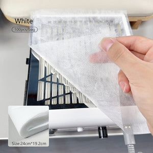 100pcs White Filter Paper for Manicure Dust Collector Tools & Accessories No Brand