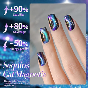 Cat Magnetic Gel Polish MY35 Starry Sky 10ml Gel Nail Polish BORN PRETTY