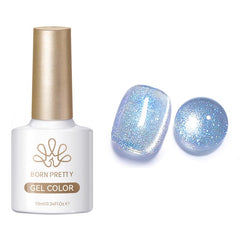 Crystal Cat Magnetic Gel MY37 Glacier 10ml Gel Nail Polish BORN PRETTY