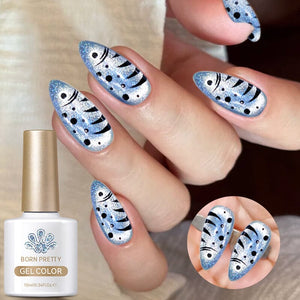 Cat Magnetic Gel Polish MY37 Glacier 10ml Gel Nail Polish BORN PRETTY