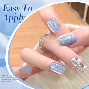 Crystal Cat Magnetic Gel MY37 Glacier 10ml Gel Nail Polish BORN PRETTY