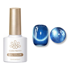 Crystal Cat Magnetic Gel MY38 Galaxy 10ml Gel Nail Polish BORN PRETTY