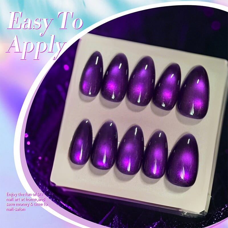 Purple Cat Magnetic Gel Polish MY43 Blackish Purple 10ml Gel Nail Polish BORN PRETTY