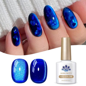 Blue Collection Cat Magnetic Gel Polish 10ml Gel Nail Polish BORN PRETTY MY47