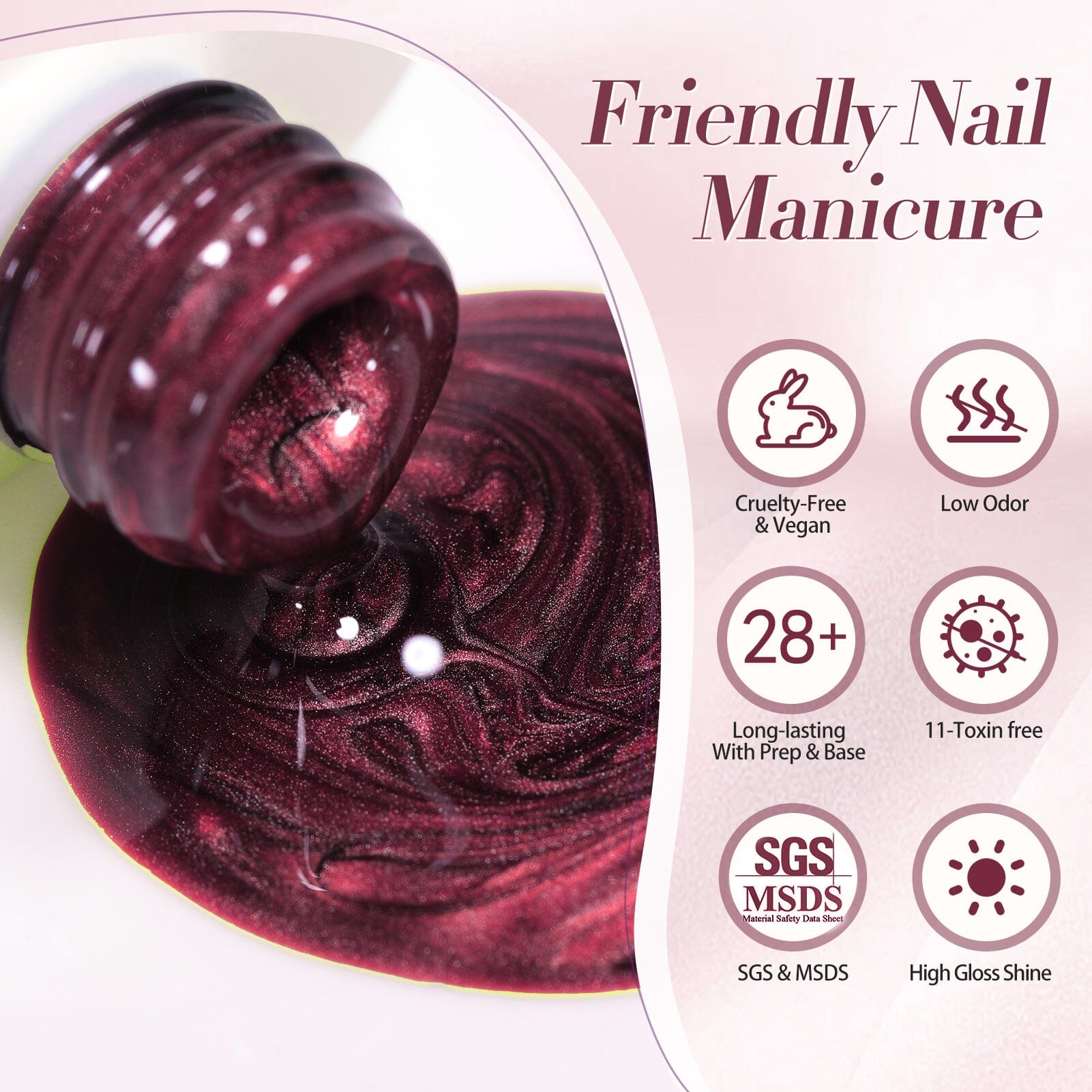 Red Water Light Cat Magnetic Gel Polish AW05 15ml Gel Nail Polish BORN PRETTY